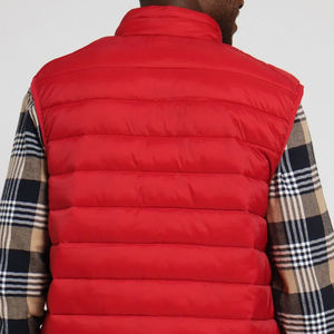 Chaleco acolchado sin mangas de burbuja de lona personalizado ligero para hombre, impermeable, respetuoso con el medio ambiente, ropa de invierno empacable - Product Image 6