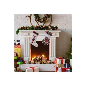 40 cm nuovo anno e natale modellato sacchetto regalo decorativo, calza di natale, ornamento di natale, camino ornamento,