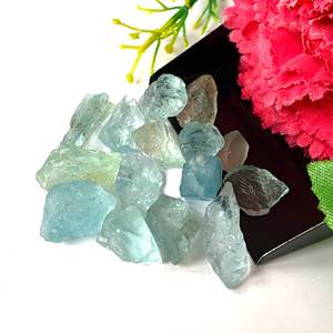 Aigue-marine bleue naturelle Pierre précieuse brute Crayon Aigue-marine brute Bâton d'Aigue-marine Minéraux Rugueux Vente en gros Lot Making - Product Image 2