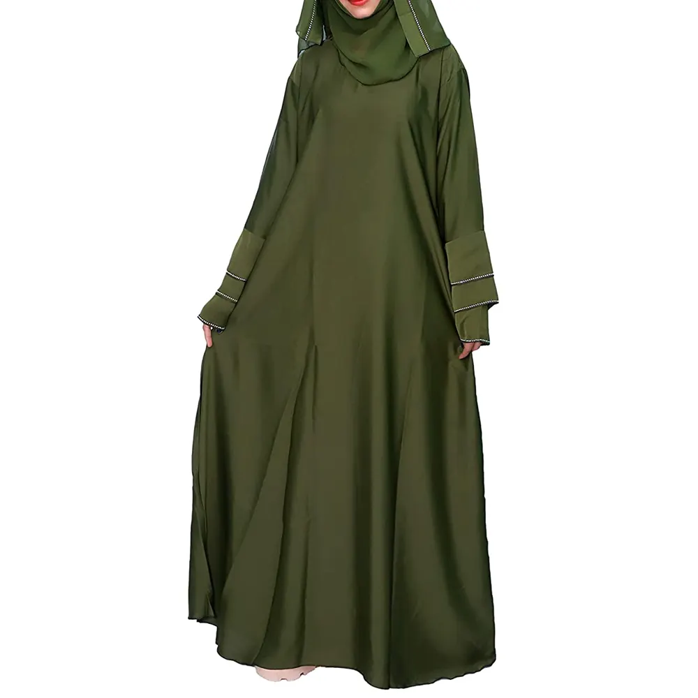 Yeni tasarım müslüman çarşaf elbise kadınlar için/en çok satan orta doğu uzun kollu ucuz fiyat bayanlar Abaya