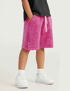 Shorts Deportivos Casuales de Algodón 100% Pesado, Ecológicos, de Felpa Francesa, de Verano, de Alta Calidad, Lavados con Ácido, al por Mayor - Product Image 3