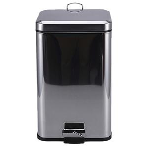 Bidone a pedale PROTENROP in colore metallico realizzato in acciaio inossidabile 16 x 16 x 25,5 cm - Product Image 4