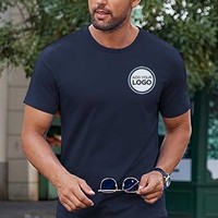 T-shirts personnalisés pour hommes avec poches, 100 % coton/élasthanne, polyester/coton, col rond, coupe ample, séchage rapide, respirant, écologique, anti-UV