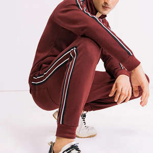 100% algodón hecho a medida Slim Fit chándal para hombre transpirable nuevo diseño verano ropa deportiva liso polar adultos chándales invierno - Product Image 2