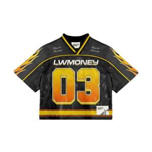 Maillot en maille rétro de football américain conçu sur mesure en gros entièrement imprimé par sublimation surdimensionné respirant anti-UV rapide - Product Image 1