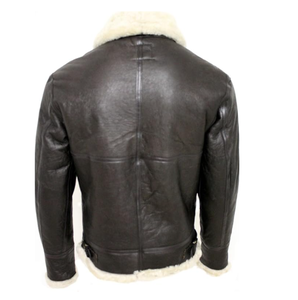Chaqueta cálida de invierno Sherpa de piel sintética 100% cuero genuino de talla grande cuello vuelto de gran tamaño diseño extraíble estilo de calle alta - Product Image 6
