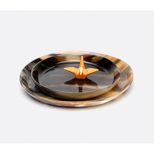 Premium Round Horn Tray For Graceful Food Serving Perfect For Stylish Homes <b>Parties</b> And Festive Celebrations - Product Image 1