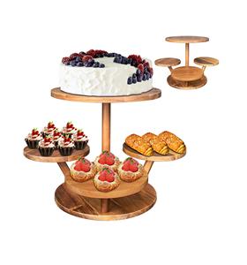 ที่ตั้งคัพเค้ก4ชั้นสำหรับ50คัพเค้กไม้ยืนแสดงเค้กขนมหวาน - Product Image 1
