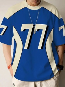 Camisetas de gran tamaño de alta calidad Premium 3D impreso camisetas al por mayor 100% algodón tendencia camiseta para hombres - Product Image 4