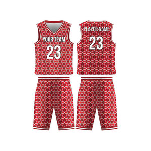 Maillot de basket-ball réversible en polyester de haute qualité Ensemble de vêtements de basket-ball d'entraînement respirant - Product Image 4