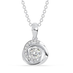 Collar con colgante de plata de ley 925 personalizado de alta calidad con diamante de circón para regalo de lujo para mujer-Fabricante de Vietnam - Product Image 1