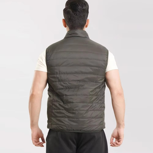 Gilets et vestes pour hommes personnalisés, veste matelassée à bulles, sans manches, gilet chaud d'hiver en stock, design personnalisé, gilet matelassé - Product Image 2