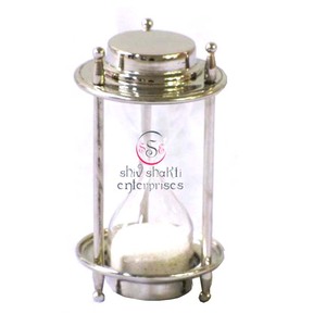 Hải lý đồng thau sandtimer với la bàn xem cho trang trí lớn europeanism kim loại đồng hồ cát hẹn giờ - Product Image 1