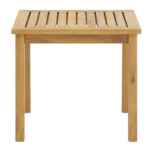 โต๊ะข้างทำจากโครงไม้สักเนื้อแข็งสีธรรมชาติและวัสดุคุณภาพสูงสำหรับใช้ในร่มและกลางแจ้ง - Product Image 1