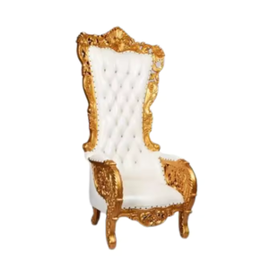New Arrival Wedding Event Bridal <b>High</b> <b>Back</b> <b>Chair</b> Premium Solid Wood Modern Luxury Throne <b>Chair</b> <b>for</b> <b>SALE</b> - Product Image 1