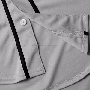 Uniforme d'équipe de haute qualité imprimé sur mesure et uni nouveauté tissu doux respirant design bouton vêtements de sport de baseball - Product Image 5