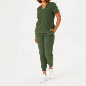 2024 nuevo modelo de enfermería Scrubs Suit mejor precio tela suave médico Scrub Sets - Product Image 5