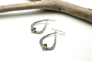 Boho Style 925 Sterling Silver <b>Peridot</b> Gemstone <b>Earrings</b> Jewelry Handmade Silver <b>Earrings</b> Jewelry For Women Wedding Gift For Her - Product Image 2