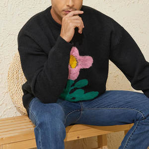 Pulls pour hommes tricots vêtements pour hommes col rond pull pour hommes chaud hiver respirant pull surdimensionné - Product Image 4