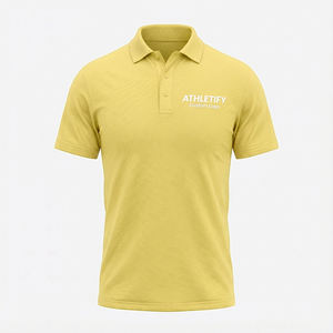 เสื้อโปโลผู้ชายไซส์ใหญ่ สีพื้น เรียบหรู ผ้าฝ้ายใส่สบาย เหมาะสำหรับใส่ลำลอง กิจกรรมกลางแจ้ง และกีฬา - Product Image 1