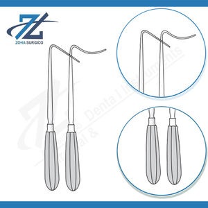 Jackson Burrows Manual Hand Retractor 225mm Long Narrow Curve 13mm <b>Blade</b> Reusable <b>Surgical</b> Stainless Steel Made in Pakistan - Product Image 3