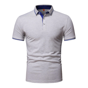 Polos Lisos Casuales de Alta Calidad al por Mayor, con Logotipo Bordado Personalizado, Simples, para Hombre, a Precio Económico - Product Image 1