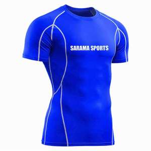 Premium Quality Hot Selling BJJ MMA Rash Guard Top Men's <b>Compression</b> <b>Shirt</b> Customized Printed Men - Product Image 1