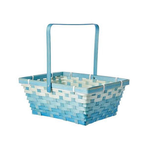 Cesta de Almacenamiento de Pascua Ecológica de Bambú Verde y Rojo Natural Hecha a Mano por Sisu Handicraft - Product Image 5