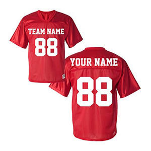 Camisetas de Fútbol Americano Personalizables de Manga Corta para Hombre, Talla XL, Ropa Deportiva Transpirable con Número y Patrón, para Adultos, Selzer IND - Product Image 6