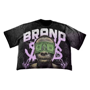 Fabricant de t-shirts surdimensionnés en coton imprimés à l'écran, style vintage de luxe, streetwear pour hommes, logo personnalisé OEM, impression DTG - Product Image 6