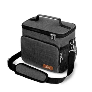 अनुकूलित टिकाऊ कॉटन कैनवास लंच कूलर बैग पर्यावरण के अनुकूल OEM पोर्टेबल शॉपिंग बैग फूड थर्मल इंसुलेटेड जंबो कूलर बैग