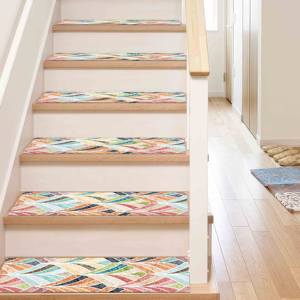 Alfombra Moderna con Diseño Azteca Colorido, Impresa, para Entrada Exterior, Goblen - Product Image 3