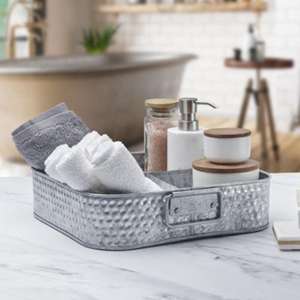 Plateau de service en métal galvanisé d'une seule pièce personnalisable pour la cuisine Matériau en bois MDF pour la nourriture Nouveau décor à la maison - Product Image 1