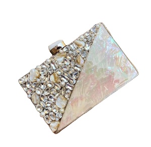 Customaization resina y embrague de piedra preciosa moda boda fiesta eventos resina monedero creativo mejor resina embragues bolsas - Product Image 1