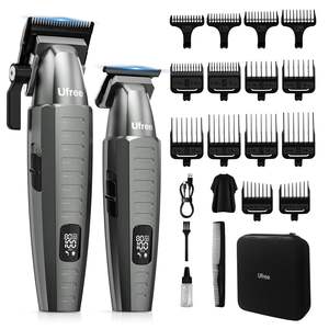 Juego de Cortapelos y Recortadora de Barba Eléctrica, 2500 mAh, IPX7, Resistente al Agua, con Bolsa de Barbería, Regalo para Hombres - Product Image 1