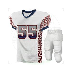 Maillots de football américain personnalisés en sublimation, surdimensionnés, pour jeunes, uniformes d'entraînement universitaires - Product Image 3
