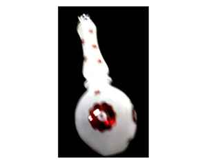 2025 Top vente élégant luxe égyptien verre noël ornements à la main fluorescent décalcomanie noël Figurine et jouets - Product Image 3