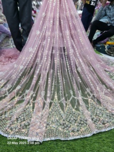 ลูกปัดทำมือนำเข้าพร้อมลำดับใหม่ผ้าสำหรับทำเสื้อผ้างานแต่งงาน - Product Image 3