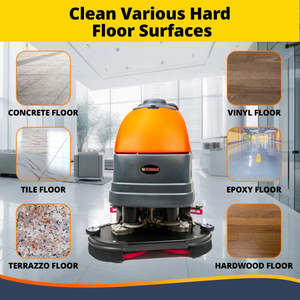 RT120 34 lavapavimenti semoventi a pavimento 31.7 soluzione serbatoio 170 RPM velocità della spazzola 0.67 HP motore 75,000 efficienza mq/h - Product Image 3