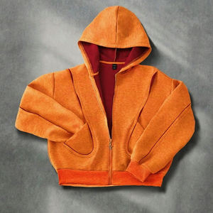 Chaqueta Varsity de Invierno para Hombre, Estilo Urbano, Holgada, Cortavientos, Transpirable, con Mangas de Lana y Logotipo Frontal - Product Image 6