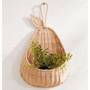 ตะกร้าหวายหวายธรรมชาติแขวนผนังสำหรับตกแต่งบ้านจากเวียดนาม - Product Image 2