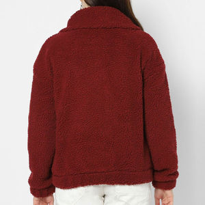 Chaqueta de Forro Polar Sherpa para Mujer, Transpirable, Informal, Ligera, con Logotipo Personalizado, Bordado de Hermandad, Reversible - Product Image 4