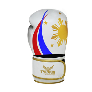Guantes de boxeo de cuero auténtico/PU con logotipo personalizado, bolsa Muaythai, guantes de kick boxing, guantes de boxeo de alta densidad de varias capas - Product Image 3
