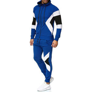 Chándal de poliéster 100%, nuevo diseño, sudadera con cremallera y Pantalón ajustado, chándal de ropa activa con logotipo personalizado para hombre - Product Image 5