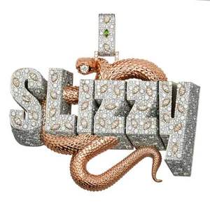 New Luxury Stylish Hip Hop Custom Name Pedant Chains Unisex ETA <b>Waterproof</b> Quartz <b>Watch</b> with Diamond Iced Pointer Dial Bulk Buy - Product Image 5