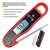 Rétro-éclairage Lcd étanche cuisine barbecue griller fumeur cuisson dinde cuisson alimentaire Super rapide numérique lecture instantanée thermomètre à viande