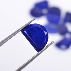 Piedra de lapislázuli natural, Escudo de rombos, corte elegante, piedra preciosa suelta calibrada, piedra preciosa suelta para la fabricación de joyas - Product Image 4