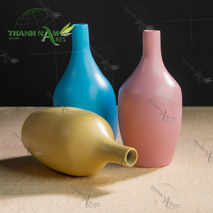 Recién llegado, hecho a mano jarrón de bambú, laca Natural colorida, pieza de acento sostenible para el hogar para uso decorativo, OEM personalizable - Product Image 3