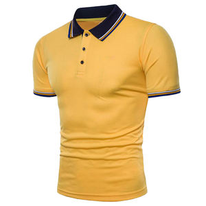 Polos informales de manga corta para hombre de alta calidad, nuevo diseño con logotipo personalizado, patrón sólido, polos de talla grande para hombre - Product Image 5