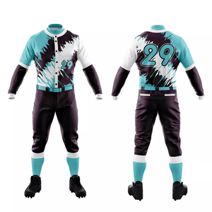 Vêtements de sport de nouveau style Ensemble d'uniformes de baseball pour hommes à vendre Uniformes de baseball de softball de haute qualité à bas quantité minimale de commande - Product Image 1